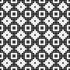 Abstract Cross Pattern Dots Logo generative computational art illustration