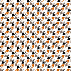 Houndstooth seamless pattern. Vintage textile texture. Classic fashion. crowbars images pattern.