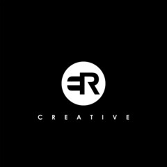 ER Letter Initial Logo Design Template Vector Illustration