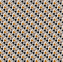 Houndstooth seamless pattern. Vintage textile texture. Classic fashion. crowbars images pattern.