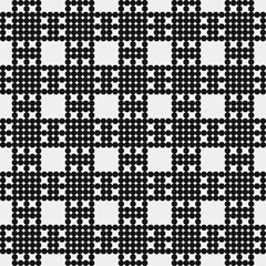 Abstract Cross Pattern Dots Logo generative computational art illustration