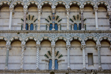 View of San Martino Cathedral and Tower, Lucca, Italy
