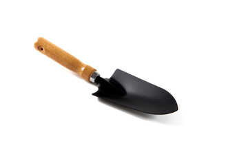 Shovel gardening on white background