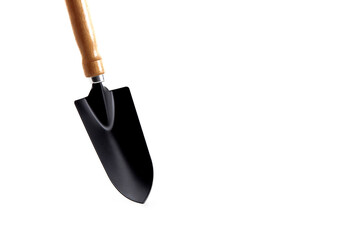Shovel gardening on white background