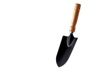 Shovel gardening on white background