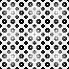 Abstract Cross Pattern Dots Logo generative computational art illustration