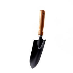 Shovel gardening on white background