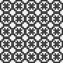 Abstract Cross Pattern Dots Logo generative computational art illustration