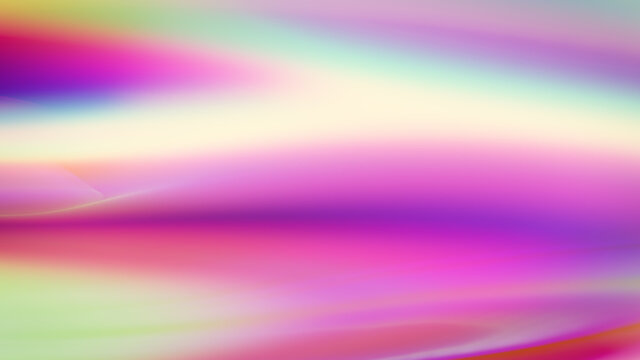Abstract colourful chromatic glossy background. 3D render