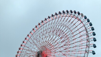 ferris wheel on a blue sky