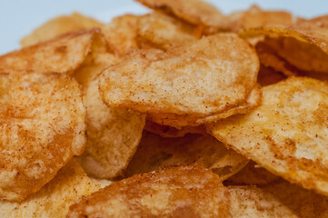 Potato chips pile
