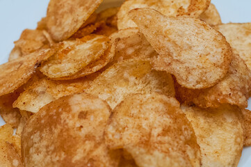 Potato chips pile