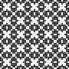 Abstract Cross Pattern Dots Logo generative computational art illustration