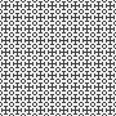 Fototapeta premium Abstract Cross Pattern Dots Logo generative computational art illustration