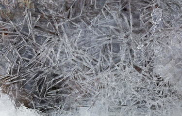 Cracked ice. Natural texture