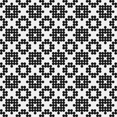 Abstract Cross Pattern Dots Logo generative computational art illustration