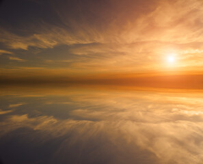 Fototapeta na wymiar sunset with clouds