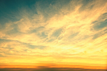 sunset with clouds