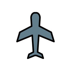 Airplane Icon Design Vector Template Illustration