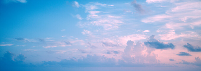blue sky with clouds