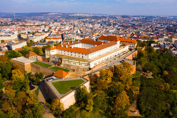 Medieval castle of Spilberkon. City of Brno. South Moravian region. Czech Republic