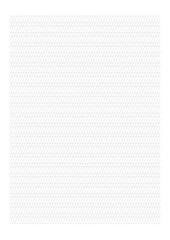 Handwriting Paper - A4 sheet, Blank horizontal lines with diagonal guide lines, cursive practice paper for elementary school vector template