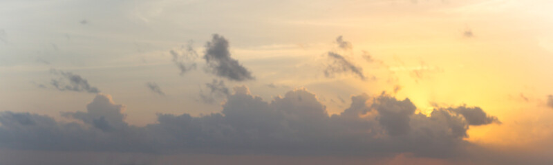 Fototapeta na wymiar clouds on sunset