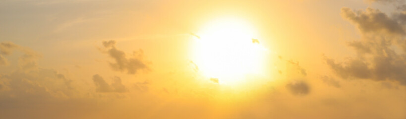 clouds on sky with sunset