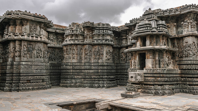 Halebid, a city in Karnataka with a unique Hoysala-style temple dedicated to Shiva