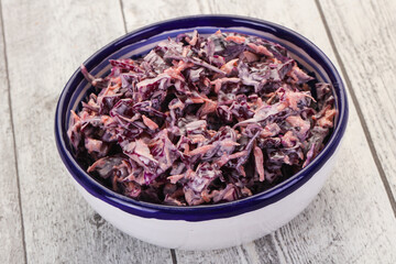 Cole slaw salad with cabbage
