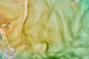Fluid Art . Abstract colorful background, wallpaper. Mixing acrylic paints. Modern art. Marble texture. Alcohol ink colors  translucent