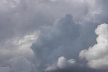 rainy clouds in autumn season