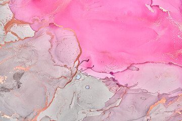 Fluid Art . Abstract colorful background, wallpaper. Mixing acrylic paints. Modern art. Marble texture. Alcohol ink colors  translucent