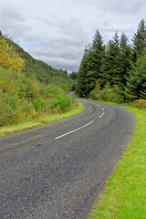 Fototapeta na wymiar Country road - Argyll and Bute - Scotland