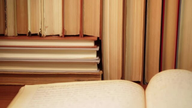 Writing-book with handwritten English text
