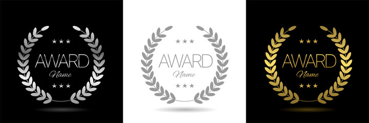 Award icon set