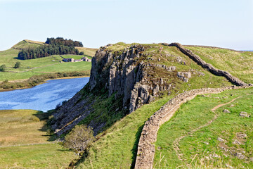Fototapeta na wymiar Hadrian's Wall - Northumberland - England United Kingdom