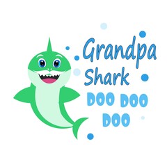 cute baby shark vector illustration
