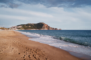 Nice day on the sea beach.