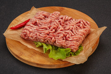 Raw Minced pork meat for cooking