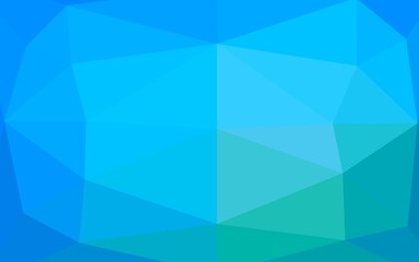 Obraz premium Light Blue, Green vector abstract mosaic background.