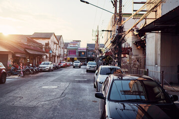 Fototapeta na wymiar Street of Phuket old town, Thailand.