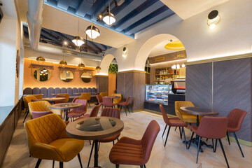 Interior of a cake shop