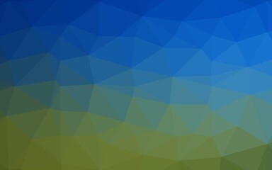 Obraz premium Light Blue, Green vector shining triangular template.