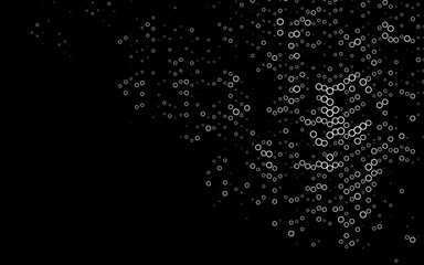 Dark Silver, Gray vector texture with disks.