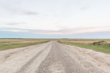 Crossroad in northern Denmark
