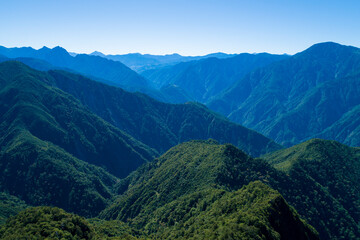 July 18, 2018, Aerial View of Dasyueshan means “Daxueshan Mountain”. This is a national forest recreation area which located in Taichung County, the center of Taiwan.