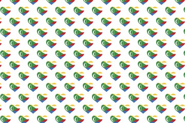 Pattern Love flag design backround 