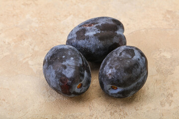 Ripe sweet and tasty plum