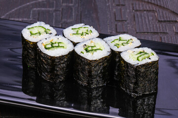Japanese roll maki with cucumber